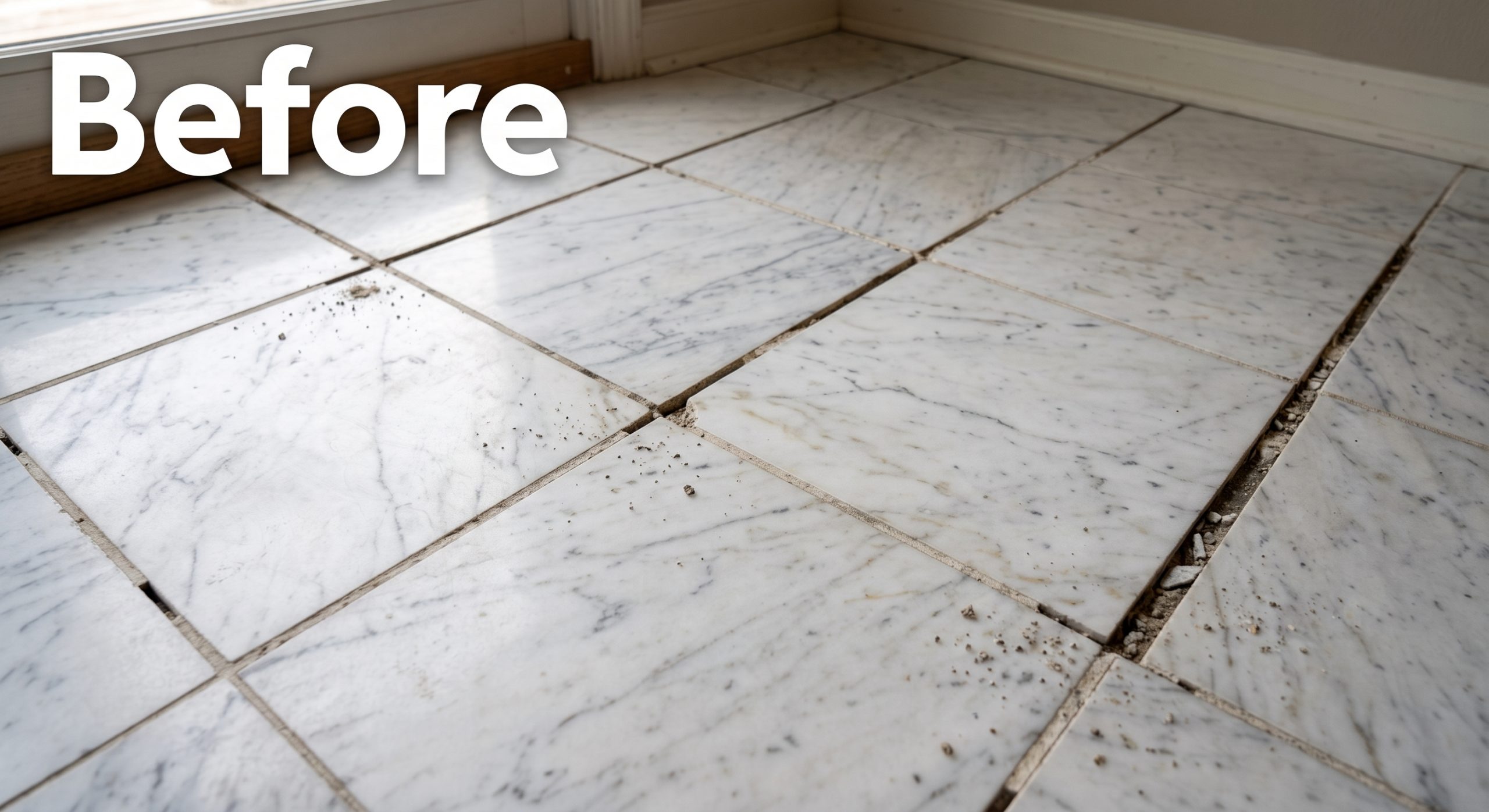 grout before